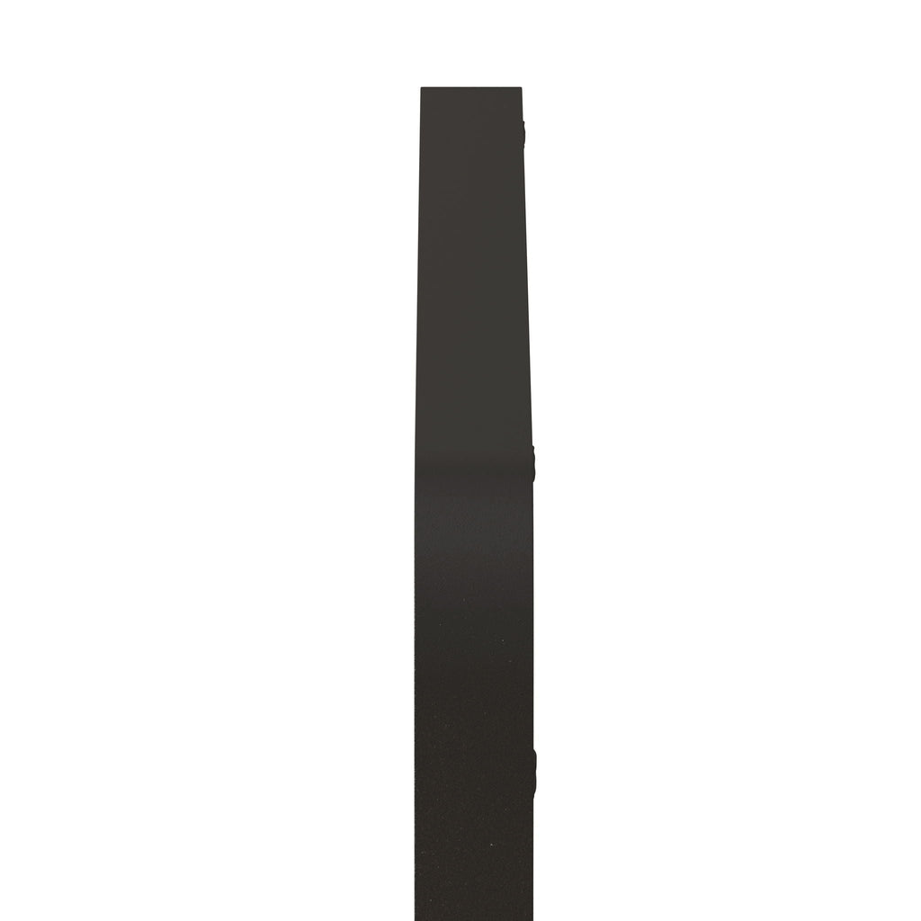 Rectangular Metal Framed Wall Mirror with Modern Design - Black