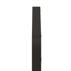 Rectangular Metal Framed Wall Mirror with Modern Design - Black
