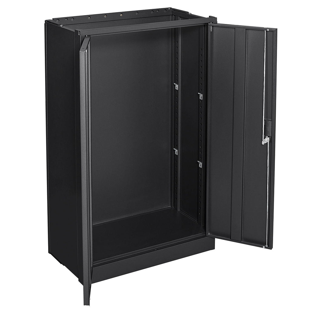 Metal Storage Cabinet With Locking Doors And Adjustable Shelf