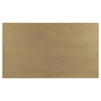 Wood Coffee Table with Black Legs and Open Storage Shelves - Brown