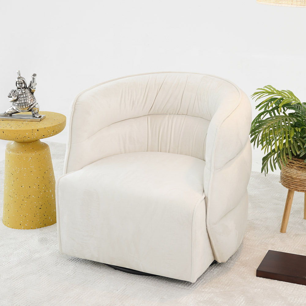 Walden Stylish Swivel Chair with Integrated Armrests - Multiple Colors