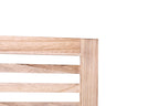Light Brown Panel Folding Room Divider with Metal Hinges - Solid Wood