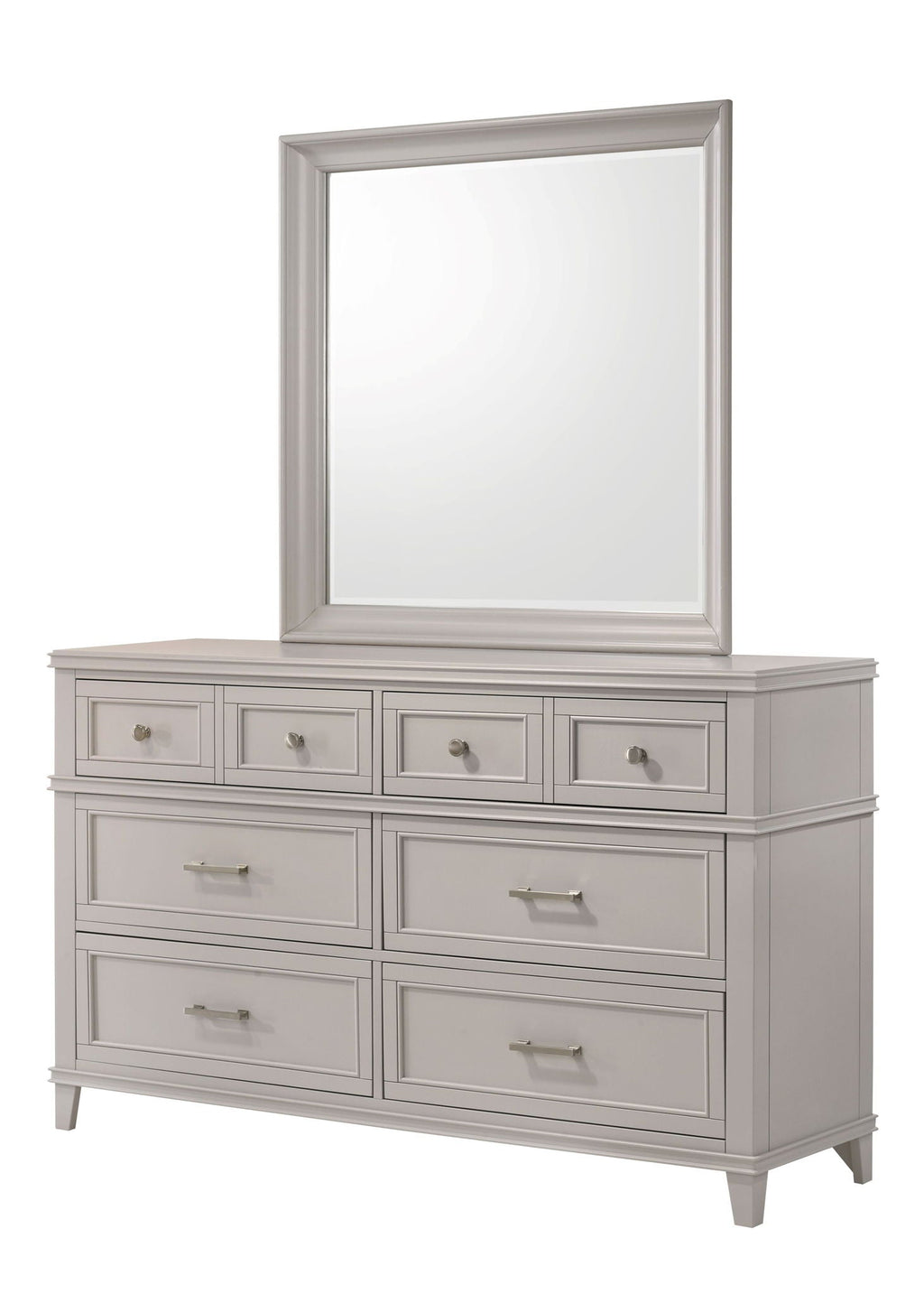 6 Drawer Dresser with Ample Storage - White or Gray