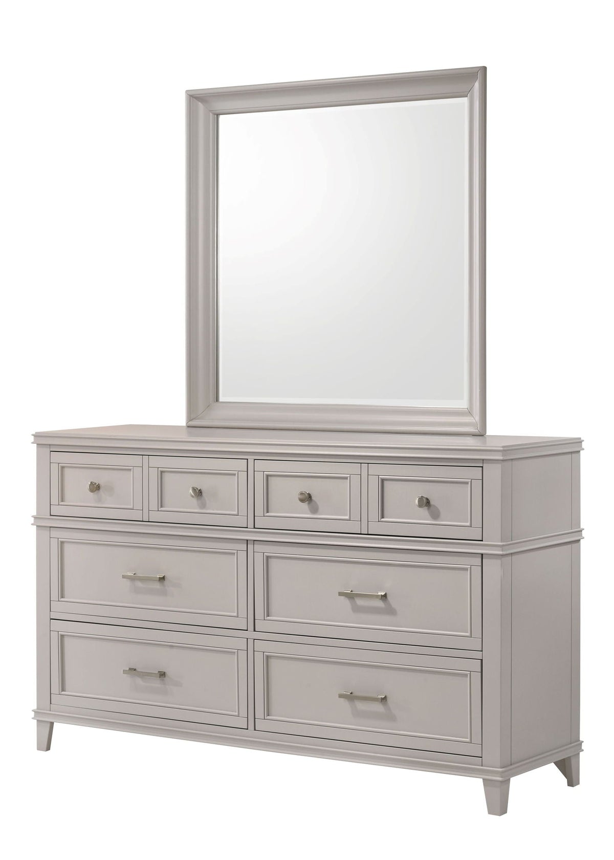 6 Drawer Dresser with Ample Storage - White or Gray