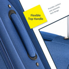 Expandable Softside Luggage 3 Piece Set with Spinner Wheels - Multiple Colors