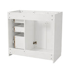 Retro Style Bathroom Vanity with Soft Closing Doors - Multiple Colors