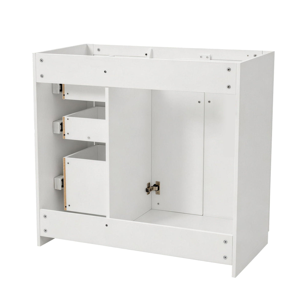 Retro Style Bathroom Vanity with Soft Closing Doors - Multiple Colors