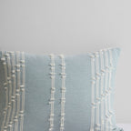 Cotton Jacquard Comforter Set with Reversible Design - Aqua
