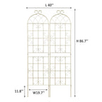 Metal Garden Rustproof Trellis for Climbing Plants – Outdoor Flower Support