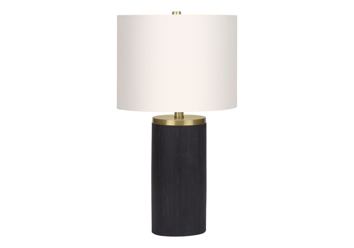 Modern Concrete Table Lamp with Adjustable 3-Way Lighting - Black