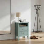 Fluted Nightstand with 2 Drawers and Soft-Close Slides - Multiple Colors
