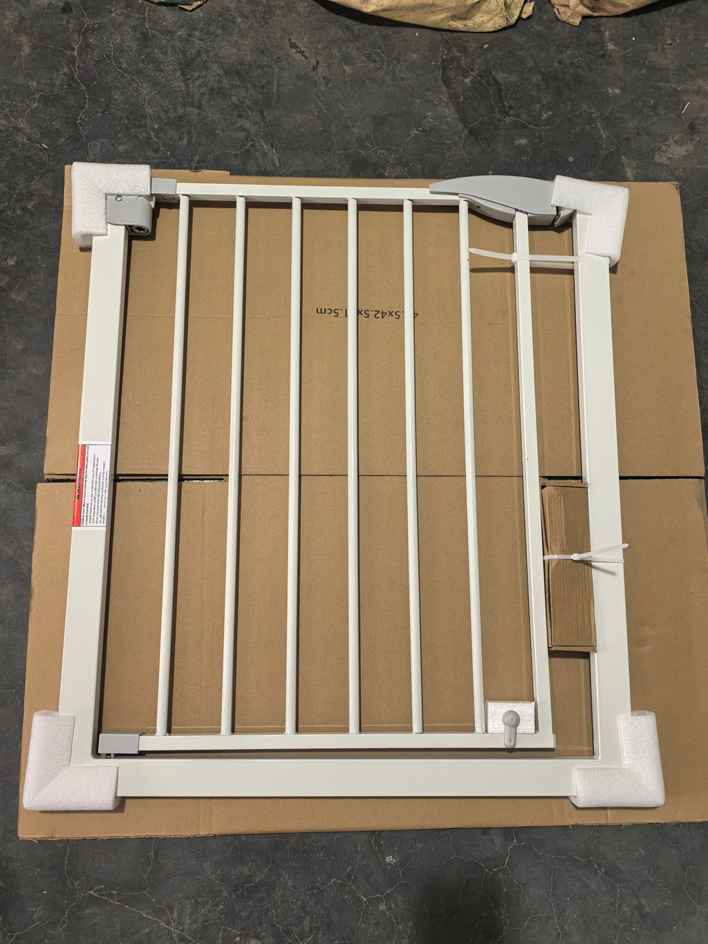 Adjustable 2 Pack Baby Gate with Double Safety Lock - White