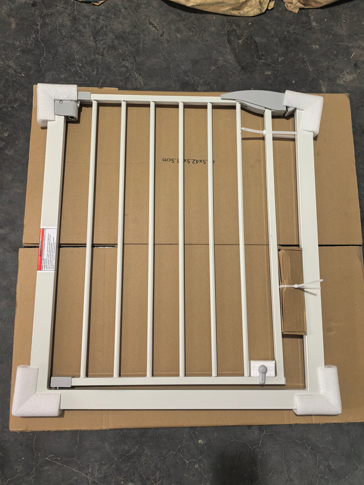 Adjustable 2 Pack Baby Gate with Double Safety Lock - White