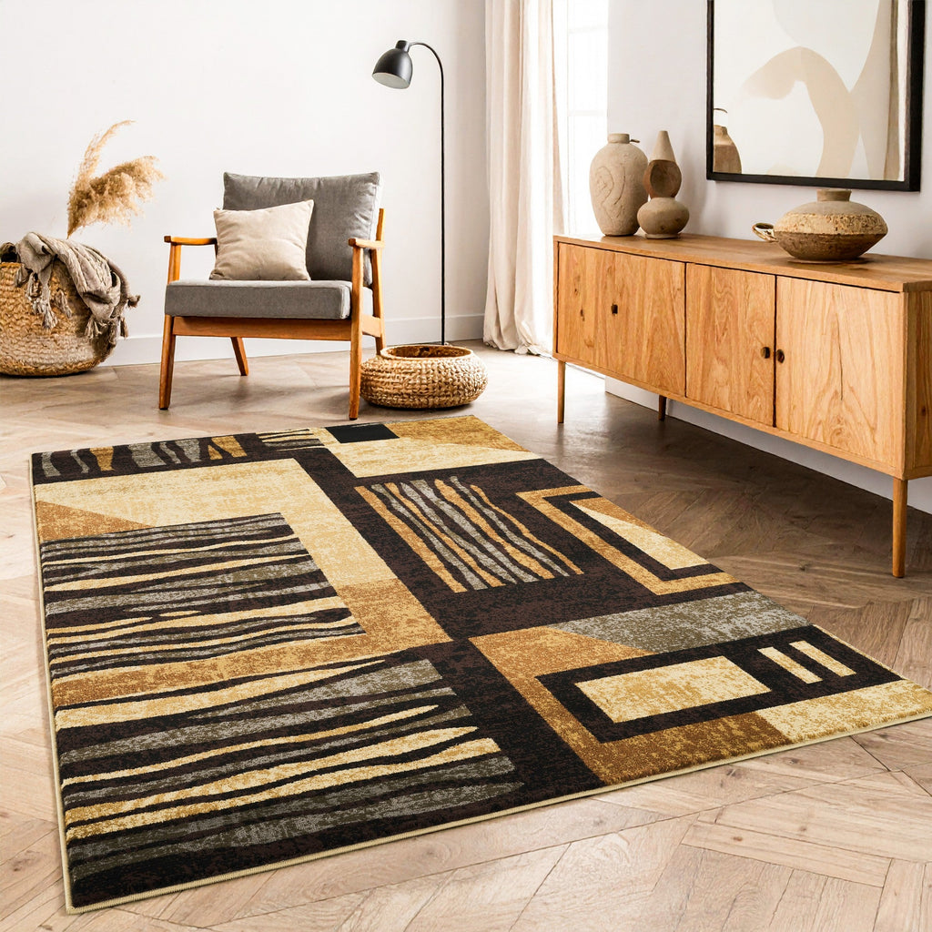 Bristol GC_DYN7095 Multi Area Rug with Modern Geometric Design - Multi