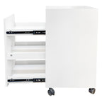 Sliding Snack Cabinet Organizer with Wheels - Particle Board