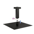 Ceiling Mounted Shower Arm with Flange Stainless Steel - Black or Gray