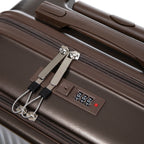 ABS Spinner Wheel Luggage Set with Cosmetic Case - Brown