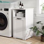Laundry Cabinet with Removable Liner Bag - Bathroom Storage