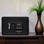 0.54 Cubic Ft Keypad Fireproof Security Safe with Electronic Keypad - Black