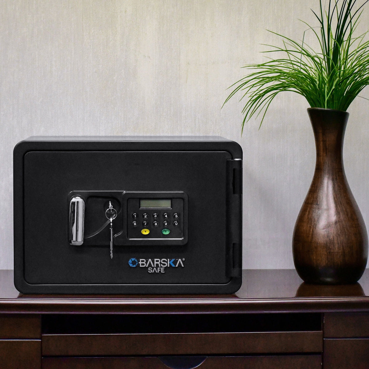 0.54 Cubic Ft Keypad Fireproof Security Safe with Electronic Keypad - Black