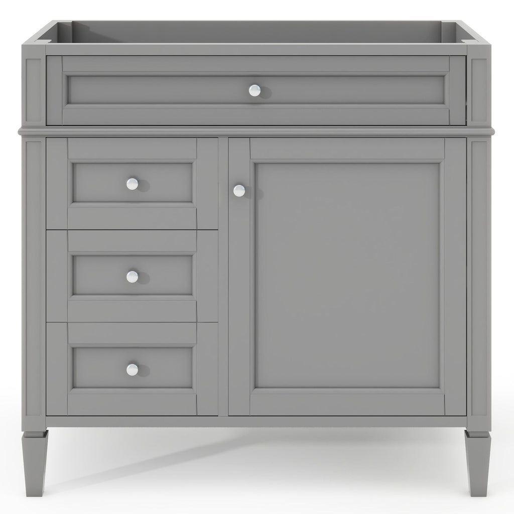 Bathroom Vanity with 2 Drawers and Tip-Out Storage - Multiple Colors