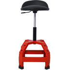 Pneumatic 360 Degree Swivel Mechanics Stool with Adjustable Height - Red or Black