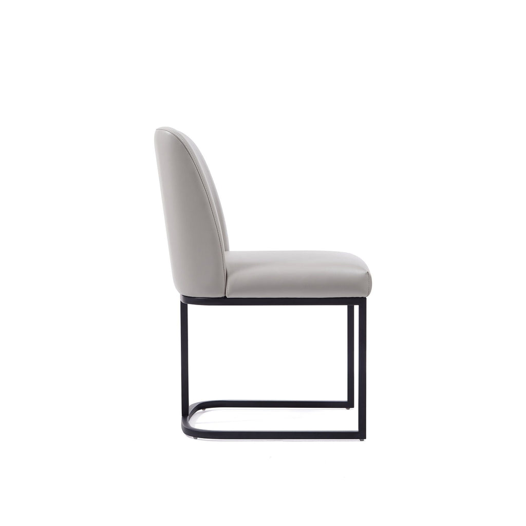 Serena Dining Chair with Geometric Metal Base - Available in Multiple Colors