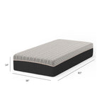 Copper Hybrid Mattress with Cooling Memory Foam and Supportive Coil System - Gray