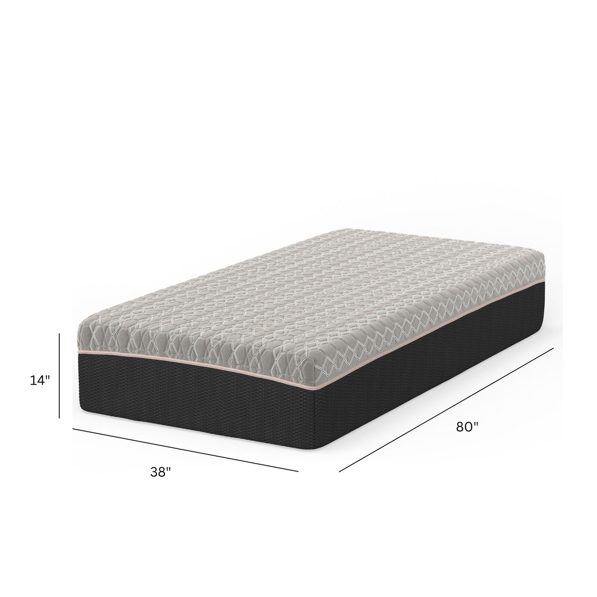 Copper Hybrid Mattress with Cooling Memory Foam and Supportive Coil System - Gray