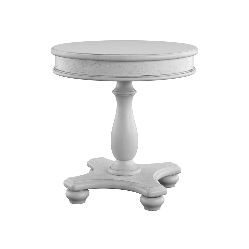 Round End Table with Easy Assembly - Gray