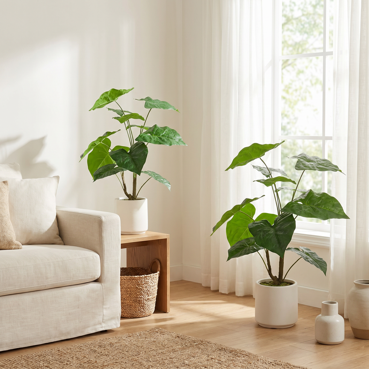 30'' Artificial Tropical Alocasia Leaf Plant