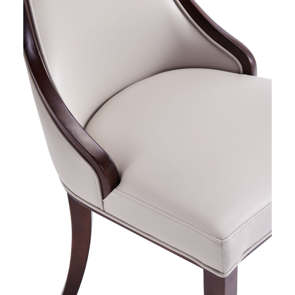 Grand Dining Chair Set with Solid Beech Wood Frame - Beige or Gray