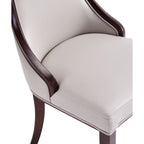 Grand Dining Chair Set with Solid Beech Wood Frame - Beige or Gray