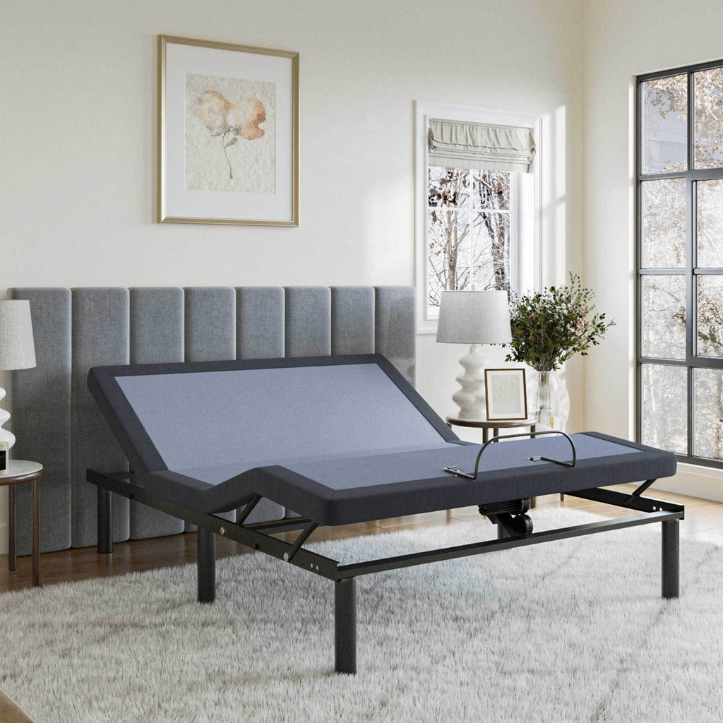 Adjustable Bed Base with Full-Range Positions - Dark Gray