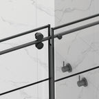 Matte Shower Doors with Customizable Width - Matte Finish