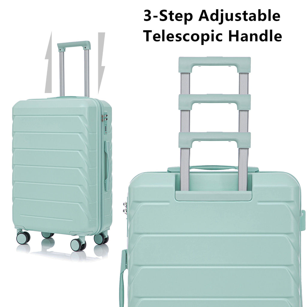 3 Pieces Set Spinner Wheel Luggage With Combination Lock