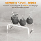 7'' Tall Acrylic Toilet Stool with Non-Slip Design - Transparent