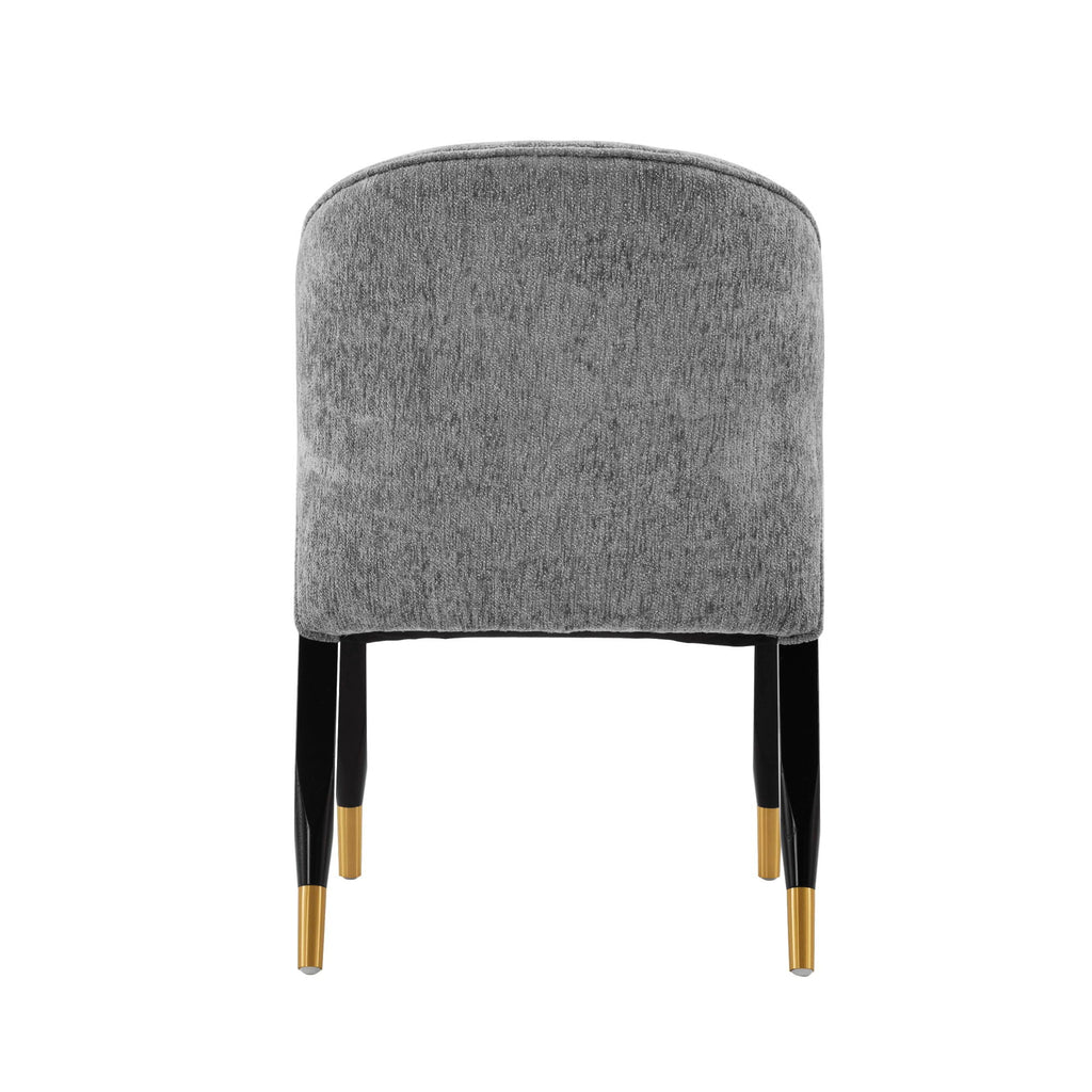 Ola Dining Chair with Solid Elm Wood Frame and High-Density Foam - Beige, Gray, or Dark Gray