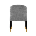 Ola Dining Chair with Solid Elm Wood Frame and High-Density Foam - Beige, Gray, or Dark Gray
