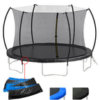 14FT Trampoline with Safety Enclosure Net – Steel Frame