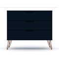 Rockefeller 3 Drawer Dresser with Splayed Legs - Multiple Colors