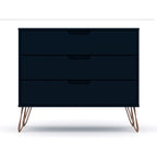 Rockefeller 3 Drawer Dresser with Splayed Legs - Multiple Colors