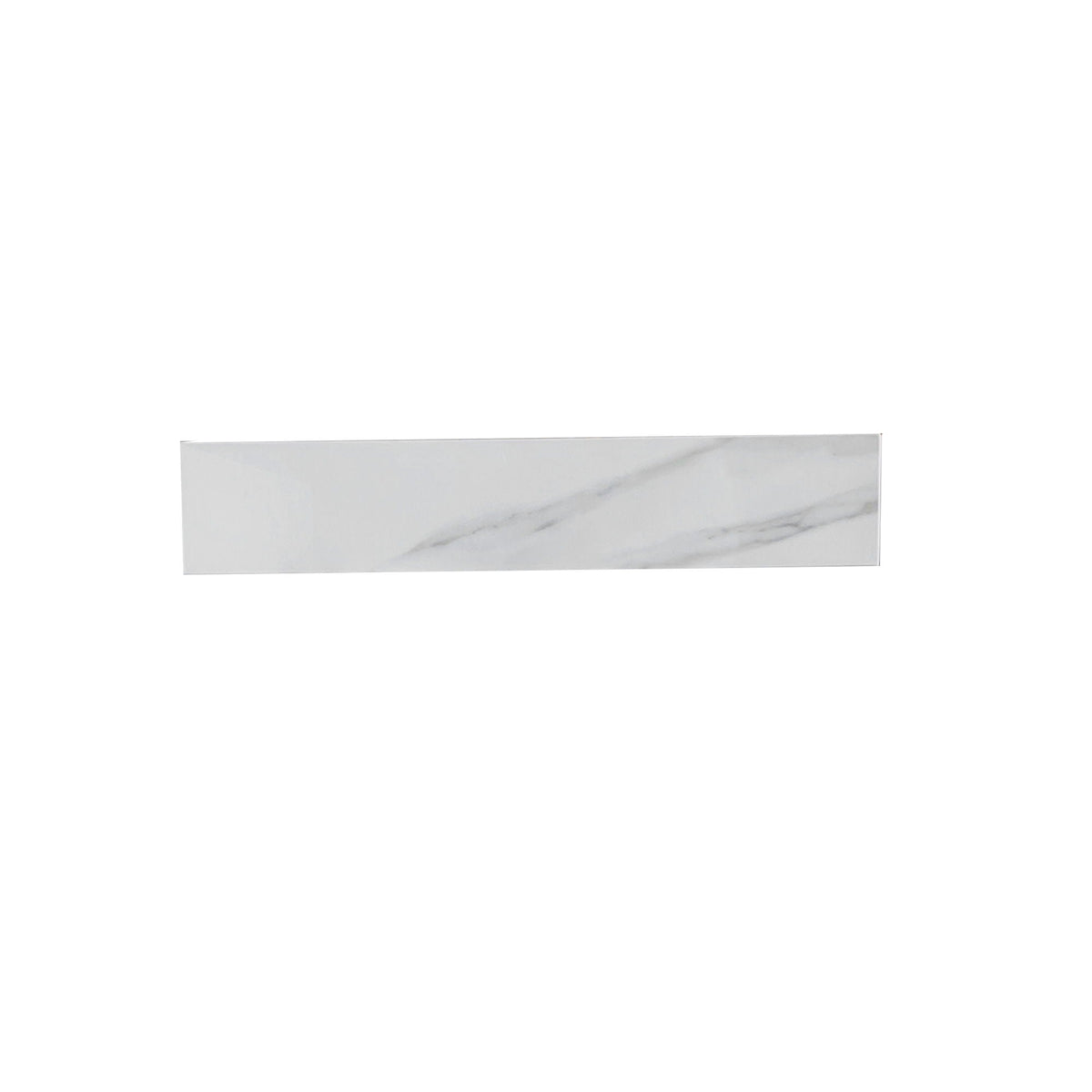 Sintered Stone Bathroom Vanity Top with 4" Backsplash and 22" Sidesplash - Carrara White