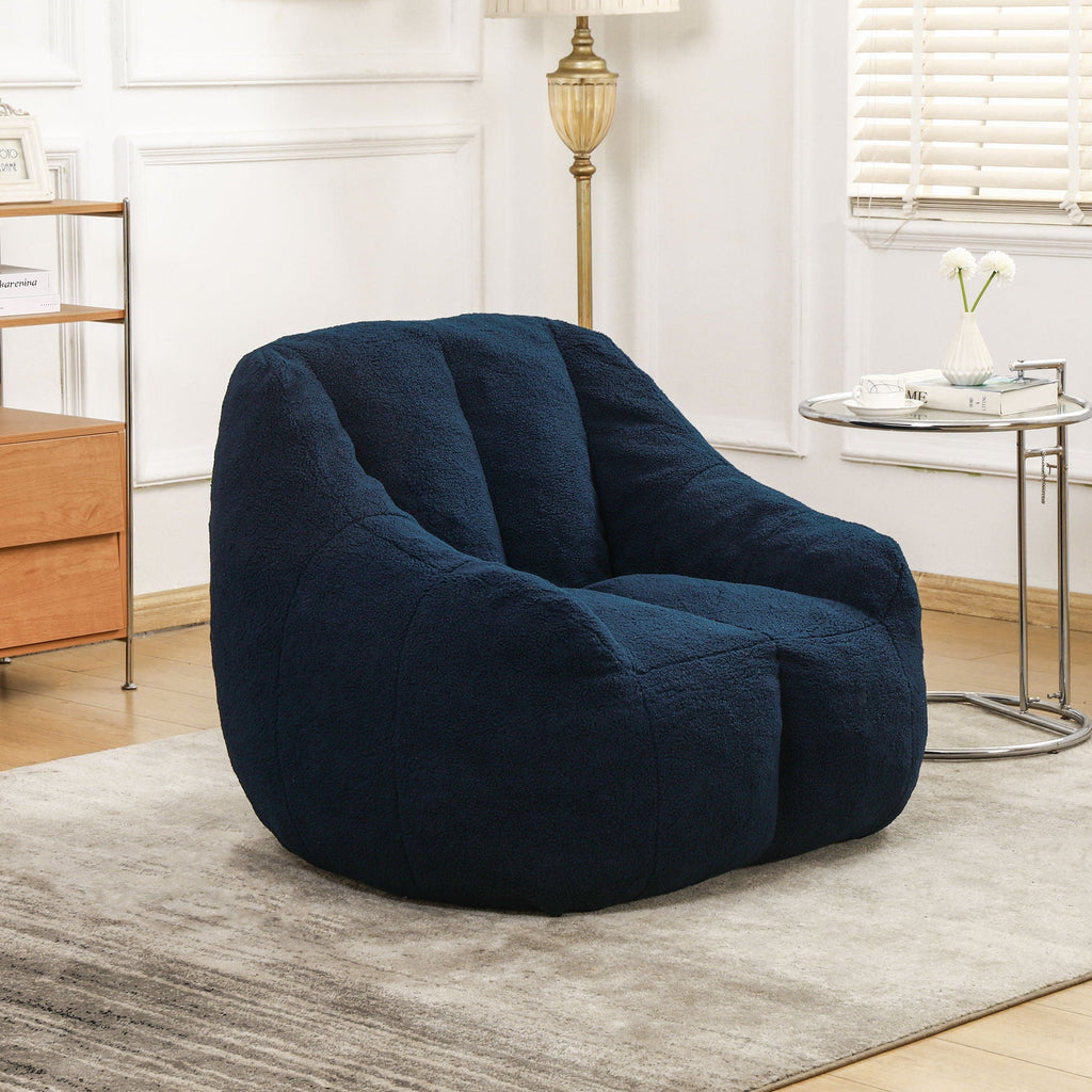 Comfy Bean Bag Chair with Memory Foam Filler - Tufted Soft