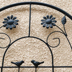 Metal Garden Trellis 2 Pack with Rustproof Finish – Black or Brown