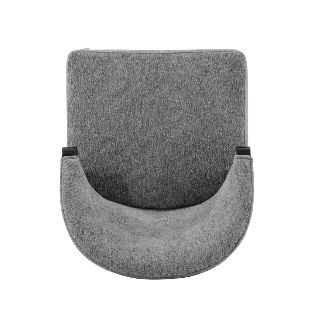 Ola Dining Chair with Solid Elm Wood Frame and High-Density Foam - Beige, Gray, or Dark Gray