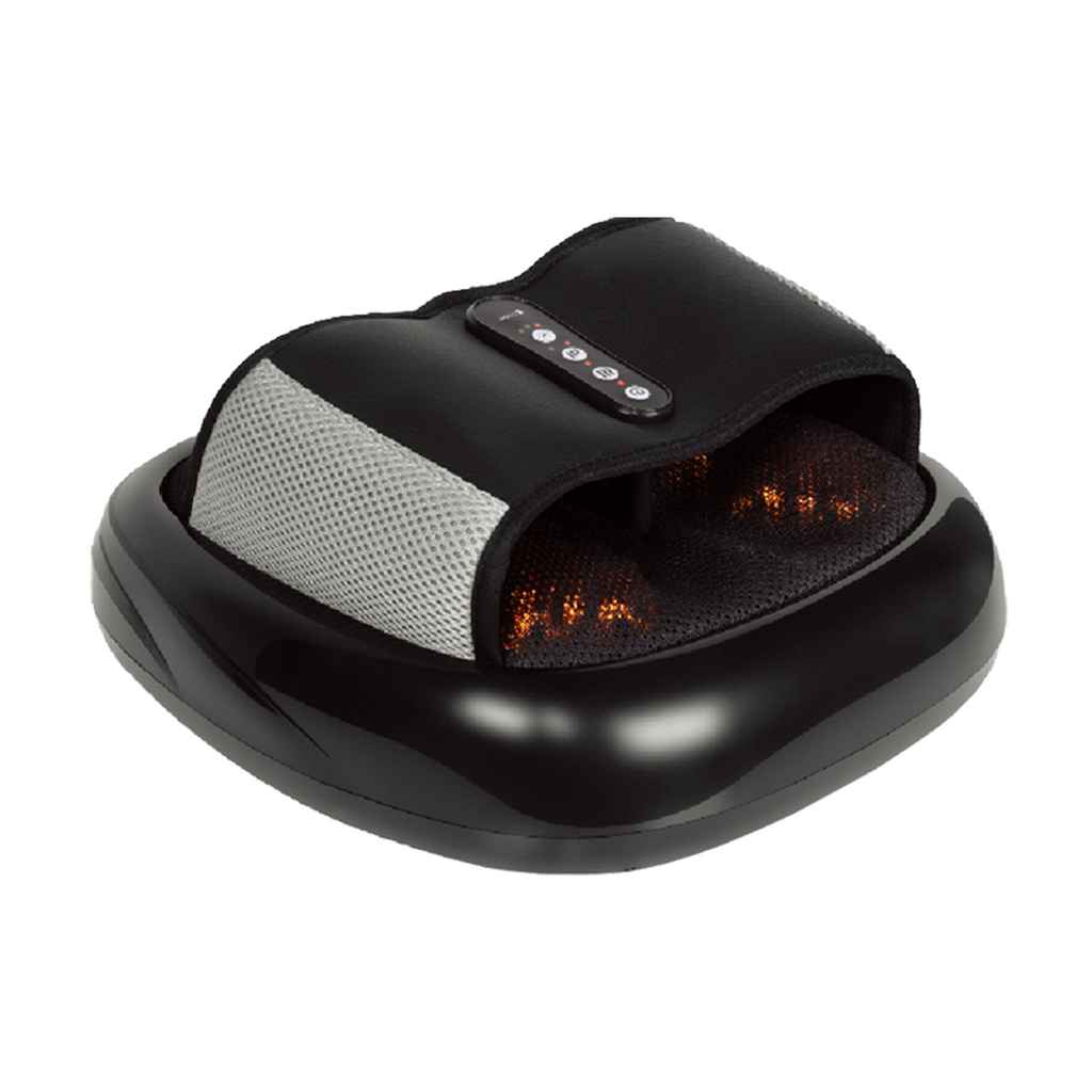 Heated Shiatsu Foot Massager with Air Compression - Black