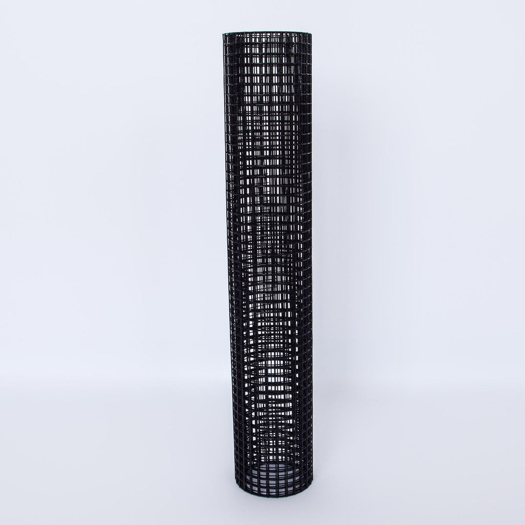 Vinyl Coated Hardware Cloth Fencing with 1/4" Mesh - Black