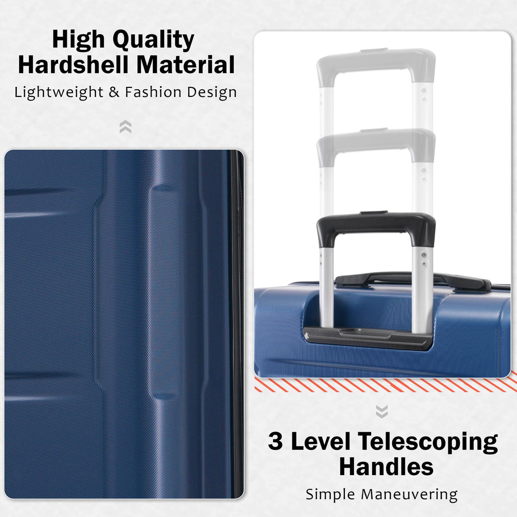 Expandable 2 Piece Luggage Set with TSA Lock and Spinner Wheels - Multiple Colors