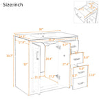 Bathroom Vanity With Sink Combo, Storage Cabinet, Freestanding Set